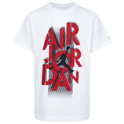 Boys' Grade School - Jordan AJ4 Grid Lock Short Sleeve T-Shirt - White/Red