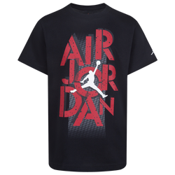 Boys' Grade School - Jordan AJ4 Grid Lock Short Sleeve T-Shirt - Black/Red