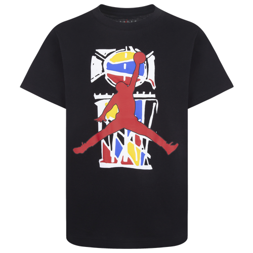 

Jordan Boys Jordan AJ8 Jumpman Energy Short Sleeve T-Shirt - Boys' Grade School Black/Red Size M