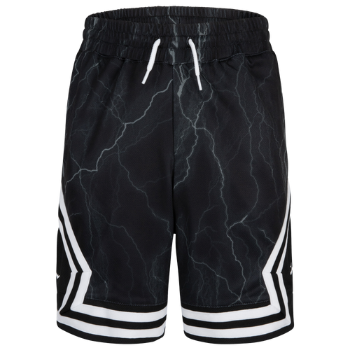 

Boys Jordan Jordan AJ 23 AOP Shorts - Boys' Grade School Black/White Size XL