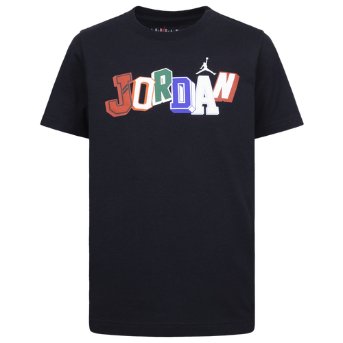 Jordan Boys   Signature Short Sleeve T-shirt In Multi/black