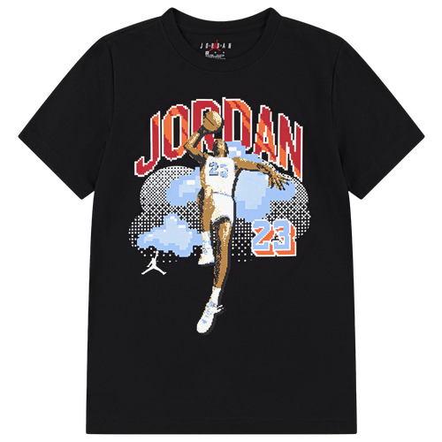 BOYS - Jordan Customized Air Digi T-Shirt - Red/Black