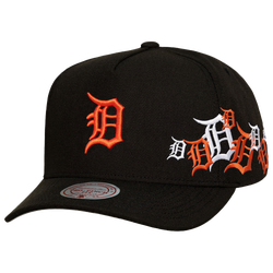 Adult - Mitchell & Ness Tigers Sideshow Pro Pinch Cap - Black