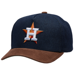 Adult - Mitchell & Ness Astros Denim Cord Pro Pinch Cap - Navy/Brown