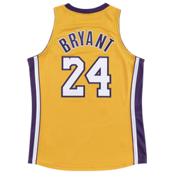 Men's - Mitchell & Ness Lakers Authentic Jersey - Gold/White