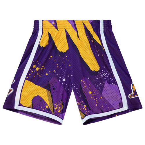 Mitchell & Ness Mens Los Angeles Lakers  Lakers Hyp Hoops Shorts In Purple