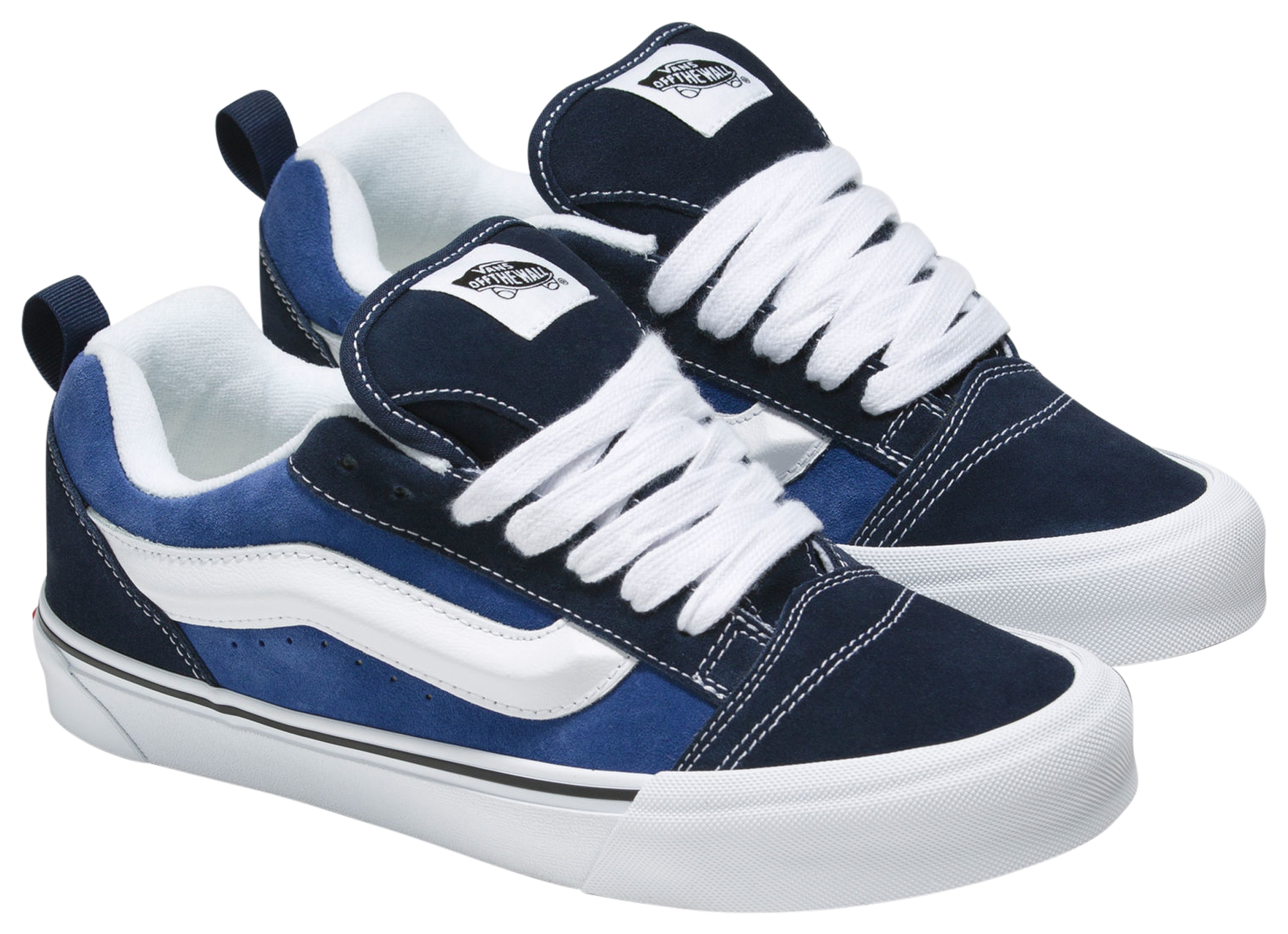 Blue low hot sale cut vans