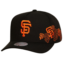 Adult - Mitchell & Ness Giants Sideshow Pro Pinch Cap - Black