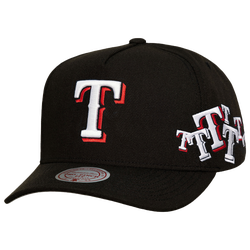 Adult - Mitchell & Ness Rangers Sideshow Pro Pinch Cap - Black
