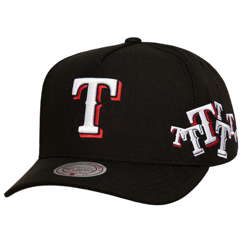 Mitchell & Ness Womens Texas Rangers Rangers Sideshow Pro Pinch Cap - Adult - Black