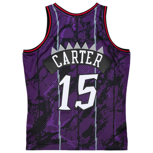 

Mitchell & Ness Mens Vince Carter Mitchell & Ness Raptors Marble Jersey - Mens Purple Size XXL