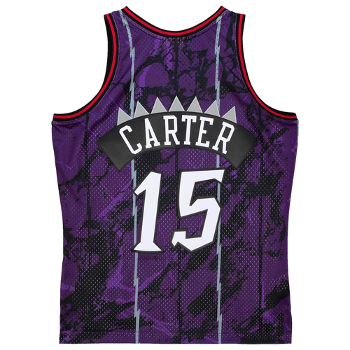 

Mitchell & Ness Mens Vince Carter Mitchell & Ness Raptors Marble Jersey - Mens Purple Size XL