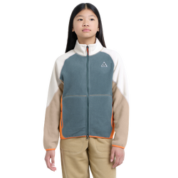 Boys' Grade School - Nike Polar Fleece Jacket - Parachute Beige/Orange
