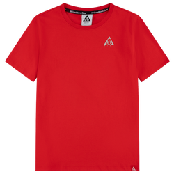 Boys' Grade School - Nike Planet Earth GID Graphic T-Shirt - Light Crimson/White