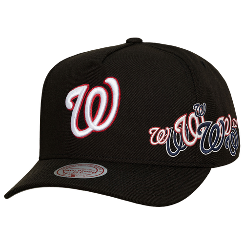 Mitchell & Ness Womens Washington Nationals Nationals Sideshow Pro Pinch Cap - Adult - Black