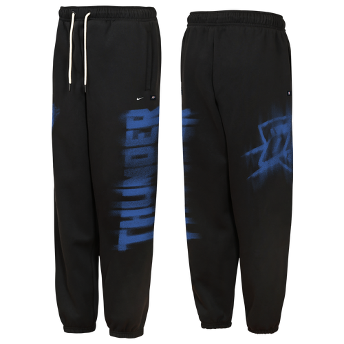 Youth Nike  Black Oklahoma City Thunder 2026/27 Standard Issue Authentic Wordmark Fleece Pants
