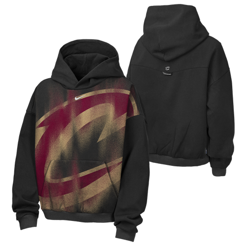 Nike Big Boys' and Girls' Black Cleveland Cavaliers 2026 Standard Issue Practice Icon Fleece Pullover Hoodie - Black