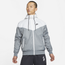 Nike Woven Windrunner Hooded Jacket - Men's Grey/White