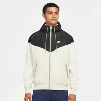 Men's - Nike Woven Windrunner Lined Hooded Jacket - Sail/Black