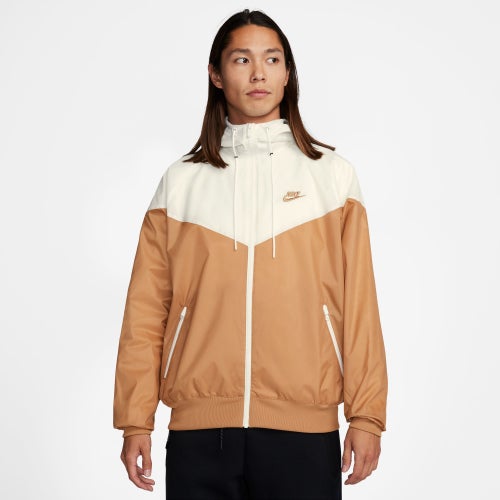 

Nike Mens Nike Woven Windrunner Lined Hooded Jacket - Mens Tan/Tan Size M