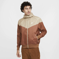 Nike Woven Windrunner Lined Hooded Jacket - Nike Sail/Khaki Light British Tan