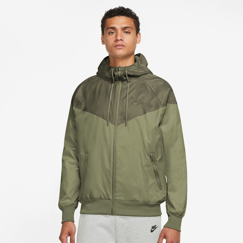Medium-Nike Sportswear Windrunner Hooded Jacket Alligator Olive