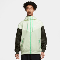 Men's - Nike Woven Windrunner Hooded Jacket - Honeydew/Lime Ice