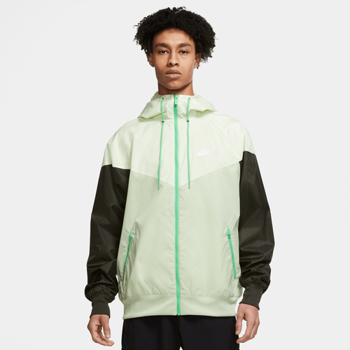 

Nike Mens Nike Woven Windrunner Hooded Jacket - Mens Honeydew/Lime Ice Size M