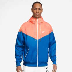 Men's - Nike Woven Windrunner Hooded Jacket - Signal Blue/Crimson Bliss