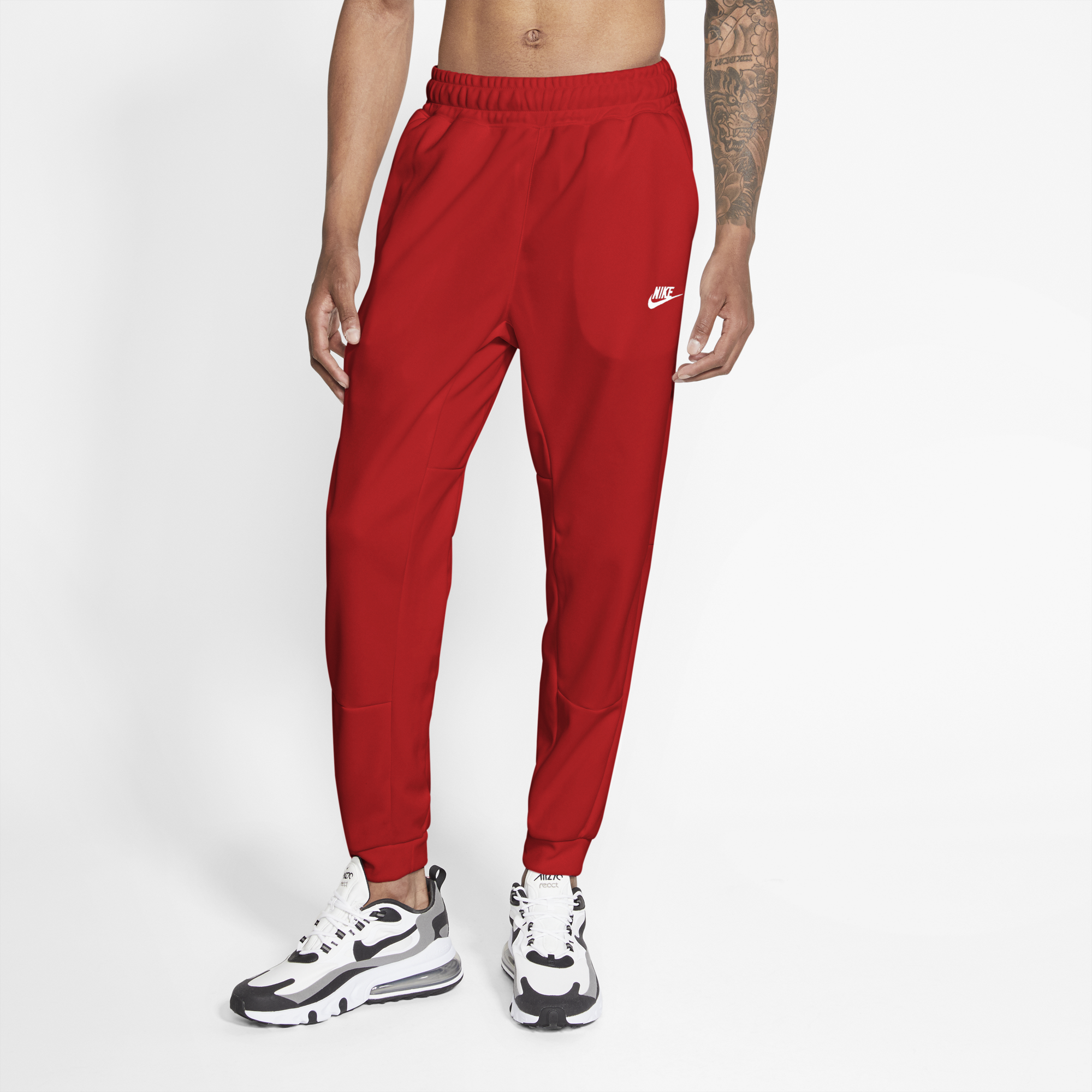 nike red joggers