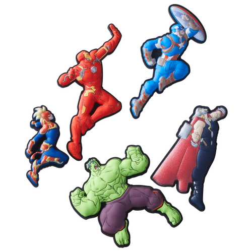 Shop Crocs Kids  Jibbitz Avengers 5 Pack In Multi/multi
