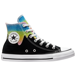 Girls' Grade School - Converse Hi All Star Chuck Glitter Drip - Black/White/Pink