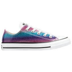 Girls' Grade School - Converse LO All Star Chuck Glitter Drip - White/Purple
