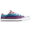 Converse LO All Star Chuck Glitter Drip - Girls' Grade School White/Purple
