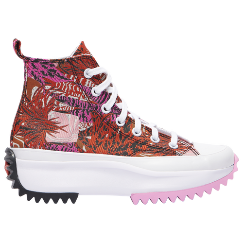 Shop Converse Womens  Run Star Hike Hi In Jungle Orange/white