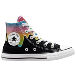 Girls' Preschool - Converse HI All Star Chuck Glitter Drip - Black/White/Pink