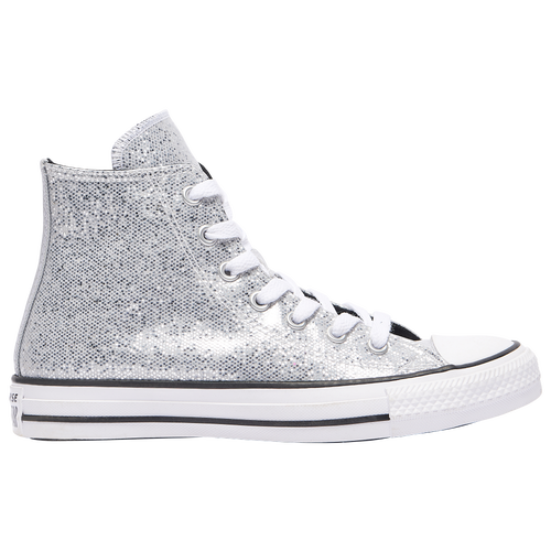 

Girls Converse Converse Chuck Taylor All Star High Future - Girls' Grade School Shoe Silver/Silver Size 05.0