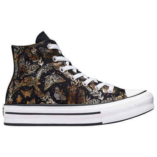 Converse Kids' Girls  Ctas Lift Butterfly In Black/gold