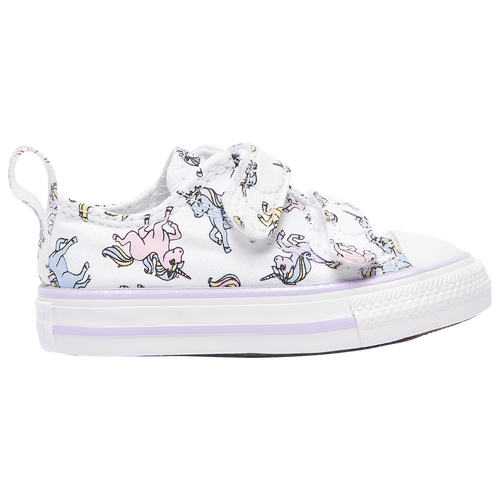 

Girls Converse Converse CTAS 2V Unicorns - Girls' Toddler Shoe White/Multi Size 08.0