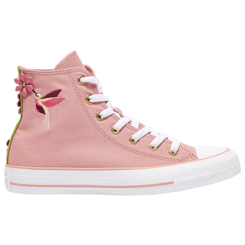 

Converse Girls Converse CTAS Hi - Girls' Grade School Shoes Pink/Pink/Green Size 07.0