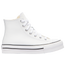 Converse Chuck Taylor All Star Eva Lift Leather - Girls' Grade School White/Black