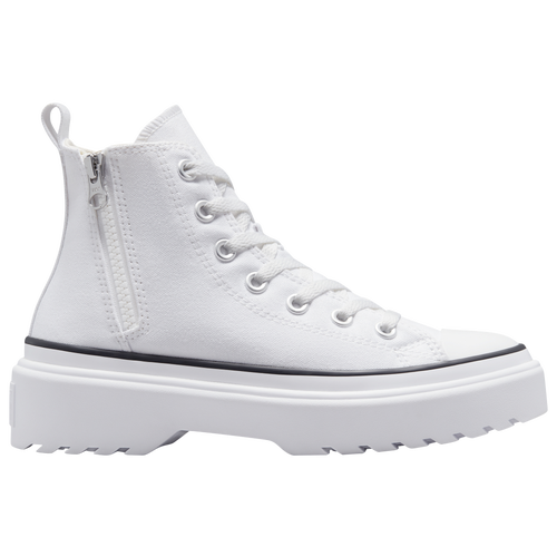 Converse Kids' Girls  Chuck Taylor All Star Lugged Lift In White/white/black