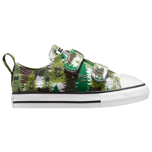 

Boys Converse Converse Chuck Taylor All Star 2V - Boys' Toddler Running Shoe White/Green Size 05.0