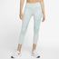 Nike Iconclash Crop Tights - Women's Green Glow/White