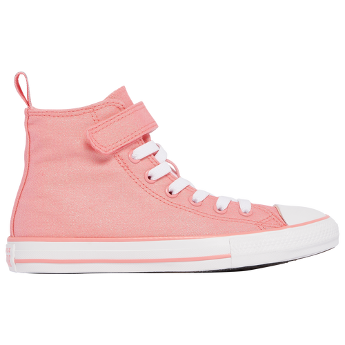 Shop Converse Girls Preschool   Chuck Taylor All Star Hi 1v In Lawn Flamingo/white/white