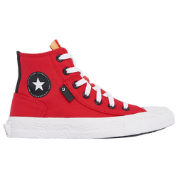 Boys' Grade School - Converse All Star High Top - Black/White/Red