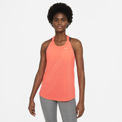 Women's - Nike Dry Less Elastika Tank - Bright Mango/White