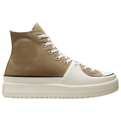 Converse Chuck Taylor All Star Construct High Casual Shoes In Tan/white/black