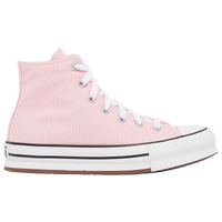 Girls pink 2024 leather converse