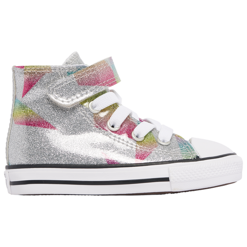 

Girls Converse Converse Chuck Taylor All Star 1V - Girls' Toddler Shoe Pure Silver/Aqua Soul/White Size 04.0